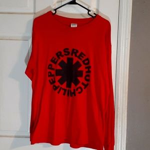 Red Hot Chili Peppers Red Long Sleeve Tee